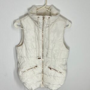 Women's Winter White Quilted Vest
